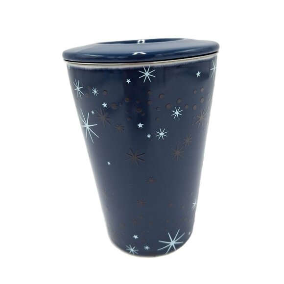 Davids Tea Perfect Mug Lid Infuser 12 oz Starry Sky Color Changing Retired Cup - Picture 4 of 10